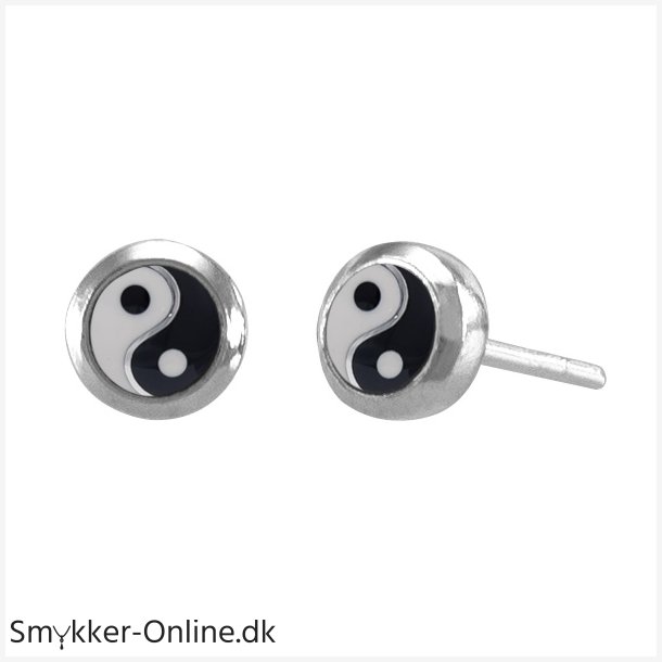 Yin Yang restikker - 6mm - pr par