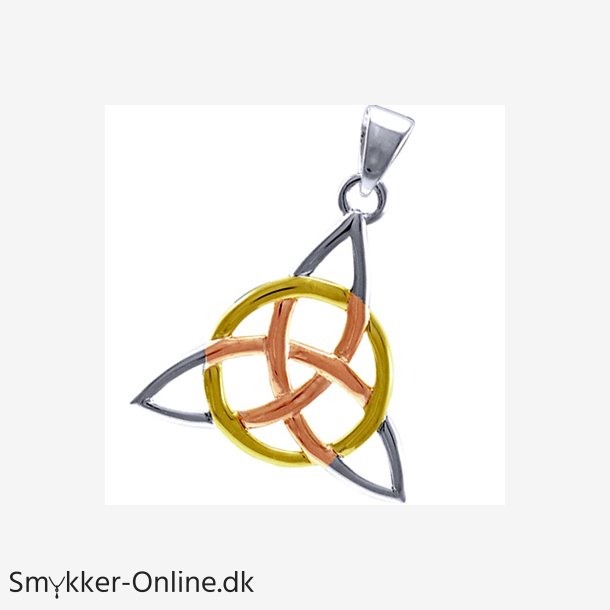 Vedhng med Triquetra - Treenighedssymbolet - 36mm - u/kde