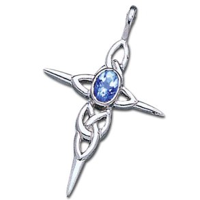 Keltisk kors med Safir - u/kde