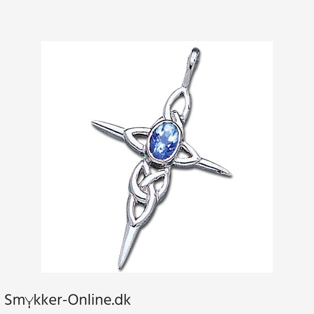 Keltisk kors med Safir - u/kde