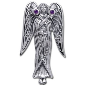 Vedhng Engel og Ametyst - 38mm - u/kde