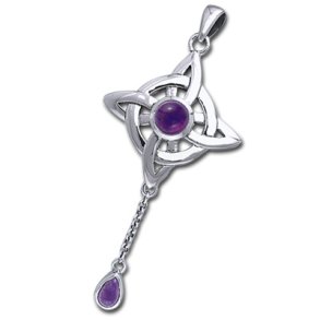 Keltisk Livshjul med Ametyst - 57mm - u/kde