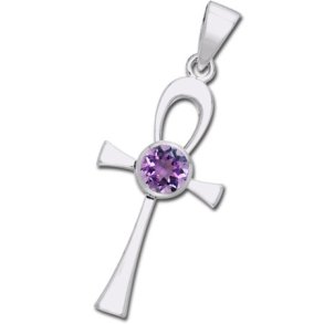 Ankh kors med Ametyst - u/kde