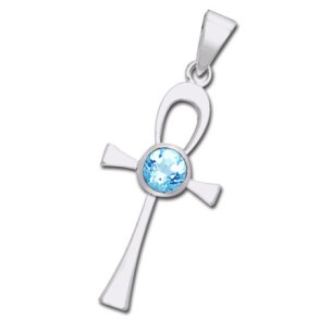 Ankh kors med Bl Topas - u/kde