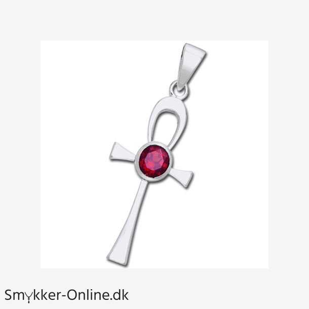 Ankh kors med Rubin - u/k�de