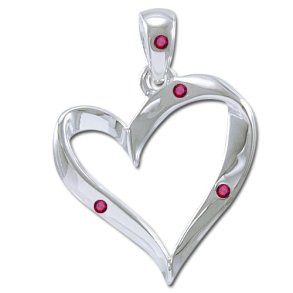 Vedhng Hjerte med Rubin - u/kde