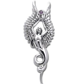 Vedhng Engel og Ametyst - 42mm - u/kde