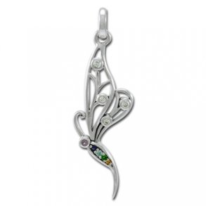 Vedh�ng Guldsmed med blandet sten - u/k�de