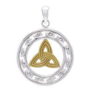 Vedhng med Triquetra - Treenighedssymbolet - 34mm - u/kde