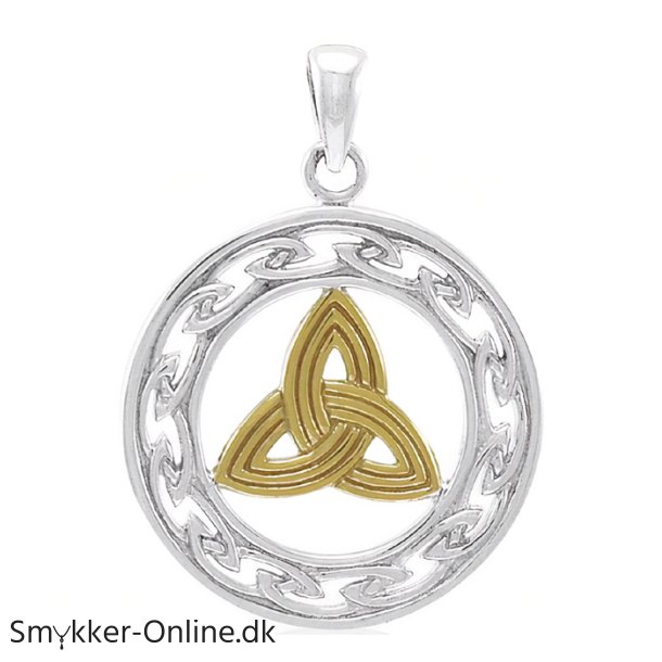 Vedhng med Triquetra - Treenighedssymbolet - 34mm - u/kde