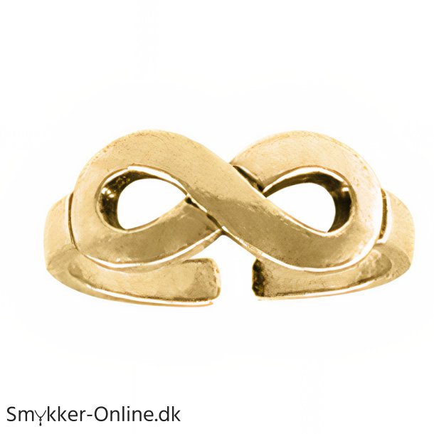 Tring Uendelighedstegnet - Infinity - Forgyldt - 14 karat guld