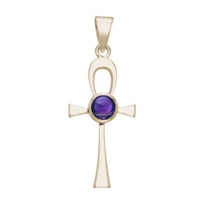 Ankh kors med Ametyst - u/k�de