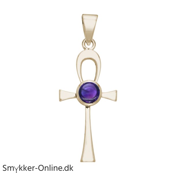 Ankh kors med Ametyst - u/k�de