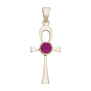 Ankh kors med Rubin - u/k�de