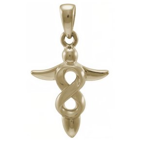 Vedh�ng Engel med Uendelighedstegnet - 29mm - u/k�de