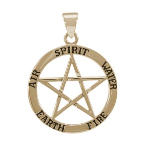 Vedh�ng med Pentagram - 28mm - u/k�de
