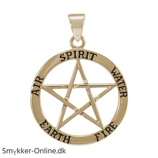Vedh�ng med Pentagram - 28mm - u/k�de