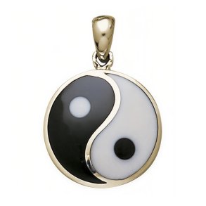 Yin Yang vedh�ng 29mm u/k�de