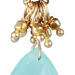 Vedhng med Prehnite Calcedon - 25mm - m/ kde