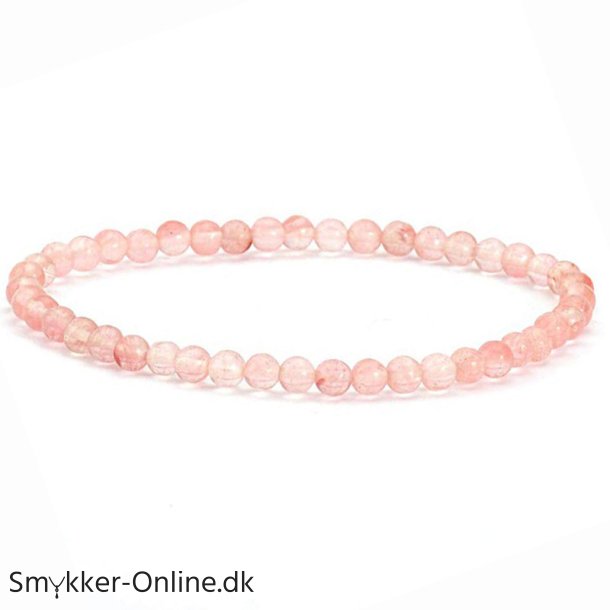 Armbnd Kirsebr Kvarts - 3mm