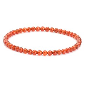 Armbnd Rd Agat - 4mm