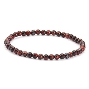 Armbnd Rd Tigerje - 4mm