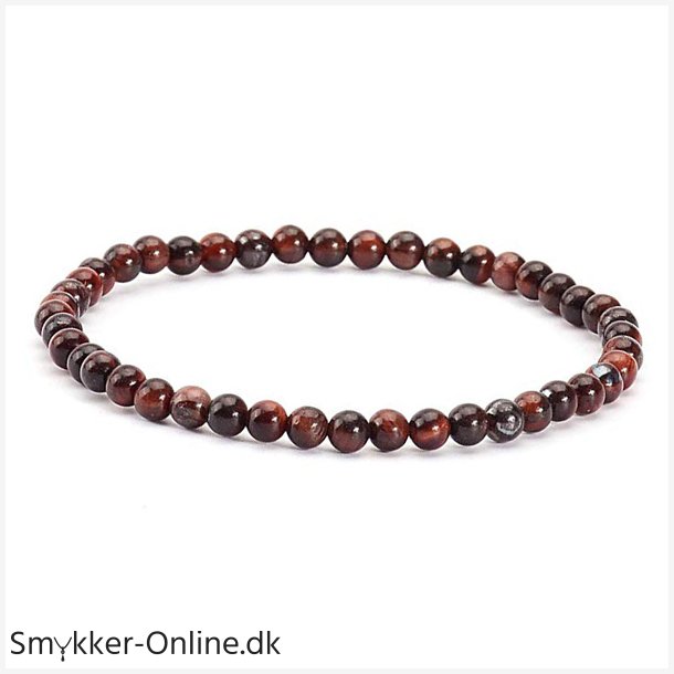 Armbnd Rd Tigerje - 4mm
