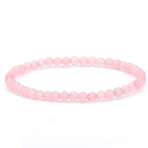 Armbnd Rosenkvarts - 4mm