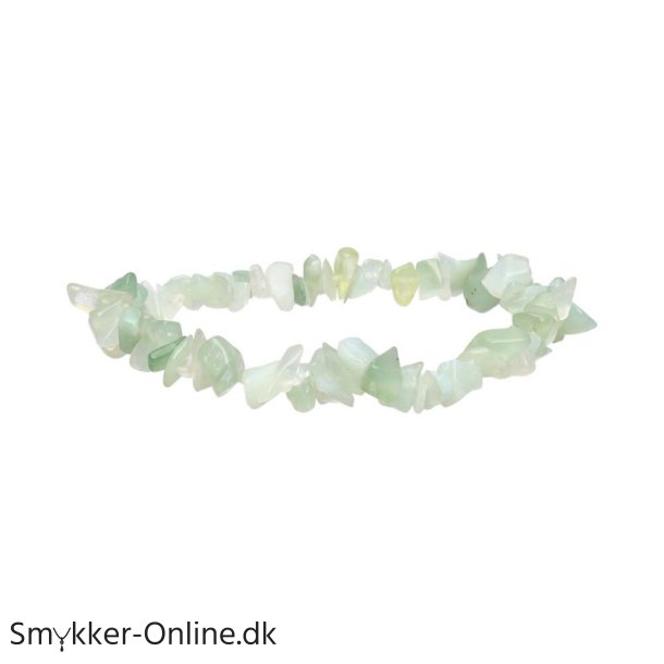 Armbnd Grn Jade - Krystal Chips