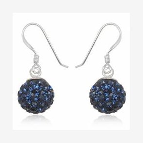 reringe med Swarovski krystaller - 24mm - pr par