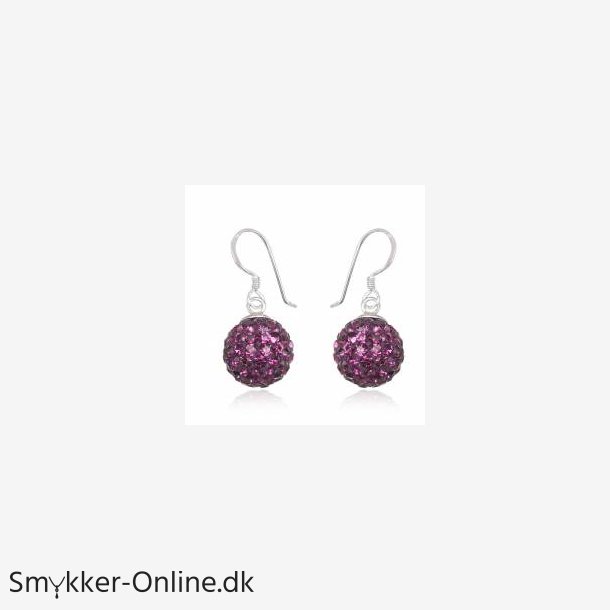 reringe med Swarovski krystaller - 28mm - pr par
