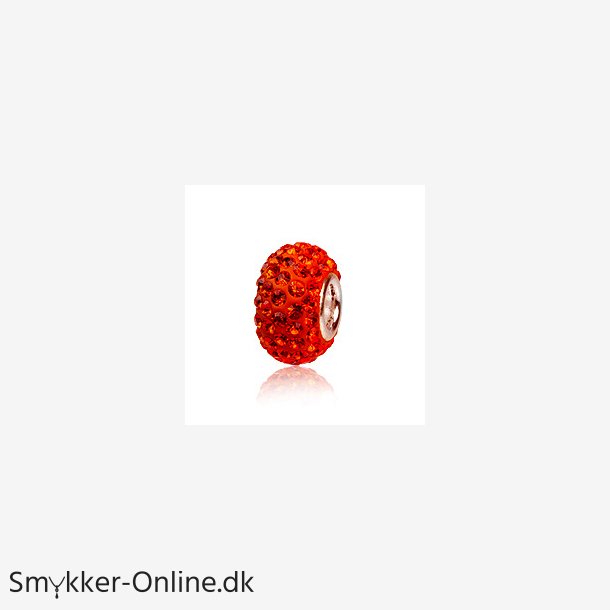 Charm led med swarovski krystaller