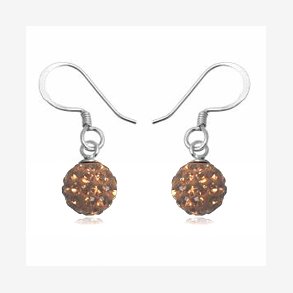 reringe med Swarovski krystaller - 21mm - pr par