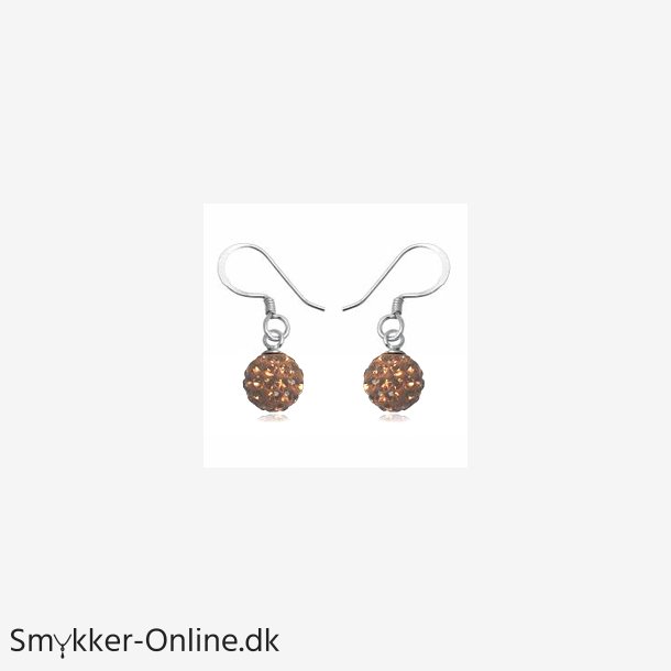 reringe med Swarovski krystaller - 21mm - pr par