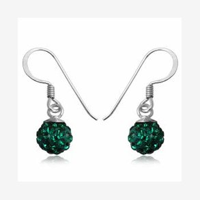 reringe med Swarovski krystaller - 22mm - pr par