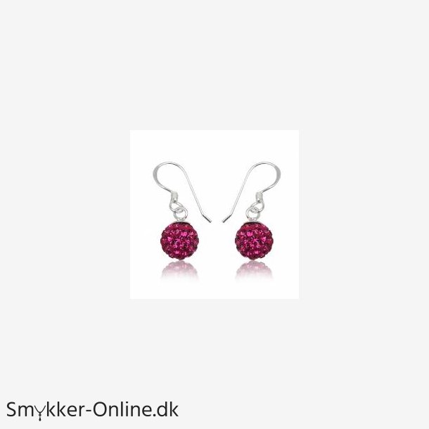 reringe med Swarovski krystaller - 24mm - pr par