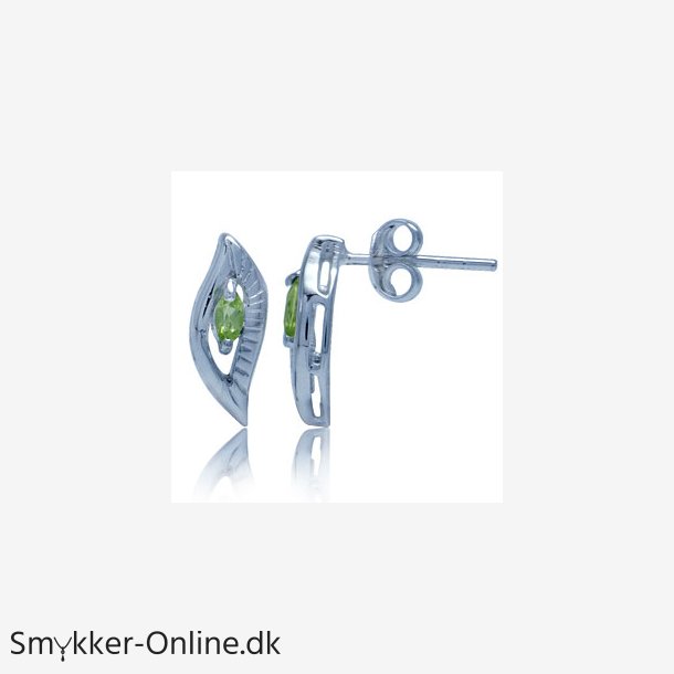 restikker med Peridot - 13x5mm - pr par