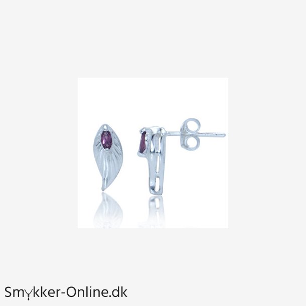 restikker med Rhodolite - 12x5mm - pr st