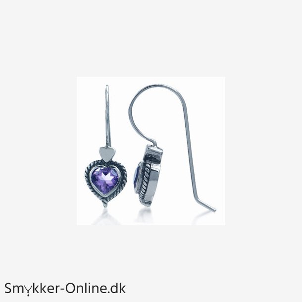 reringe med Ametyst - 23mm - pr par