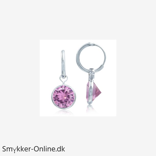 reringe med Pink Zirkonia - pr par