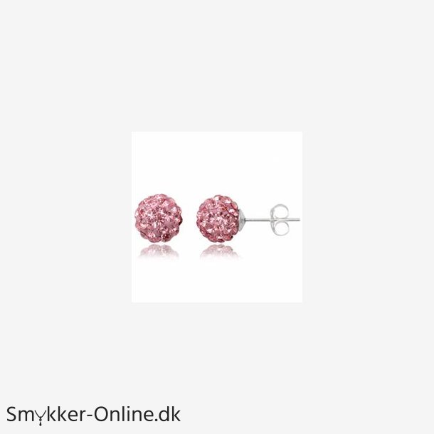 restikker med Swarovski krystaller - 8mm - pr par