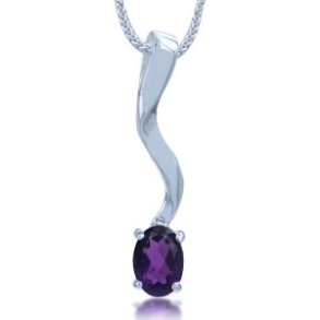 Vedhng med Ametyst - 23mm - u/kde