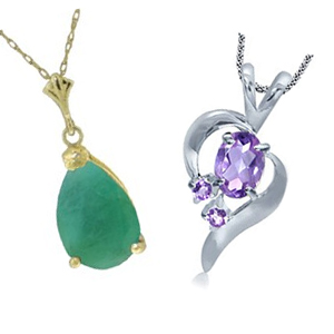 Vedhæng med Ædelsten