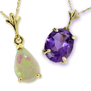 Halskder med delsten